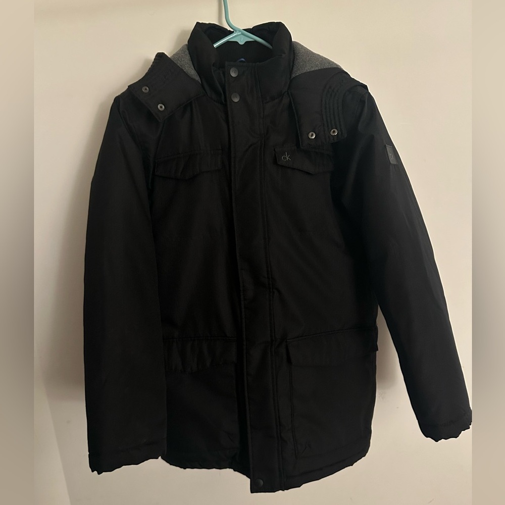 Calvin Klein Big Boys Black Winter Jacket, size 18-20/XL